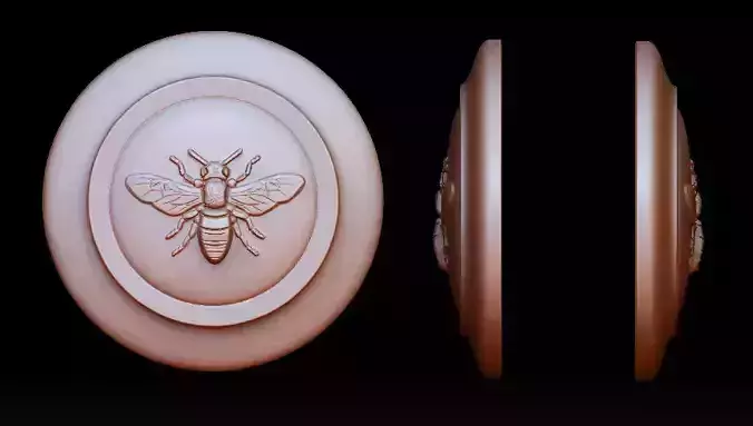 Honey bee bas-relief