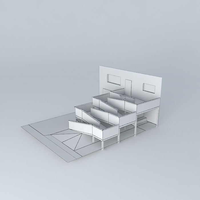 ADA Compliant Wheelchair Ramp Design free 3D model | CGTrader