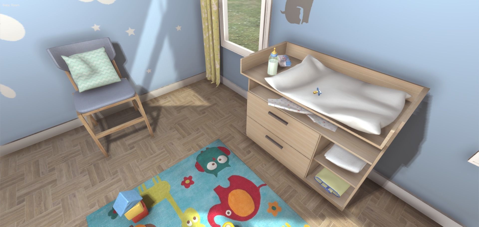 Baby Room 3D model_11
