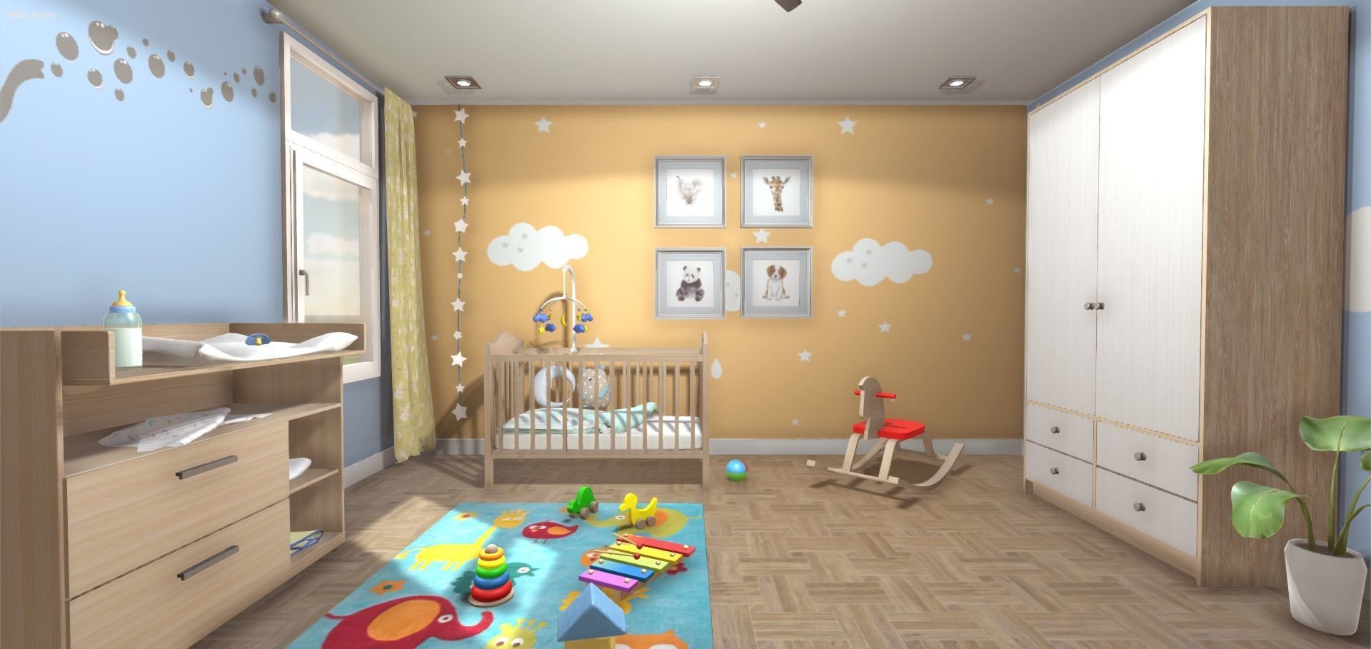 Baby Room 3D model_8