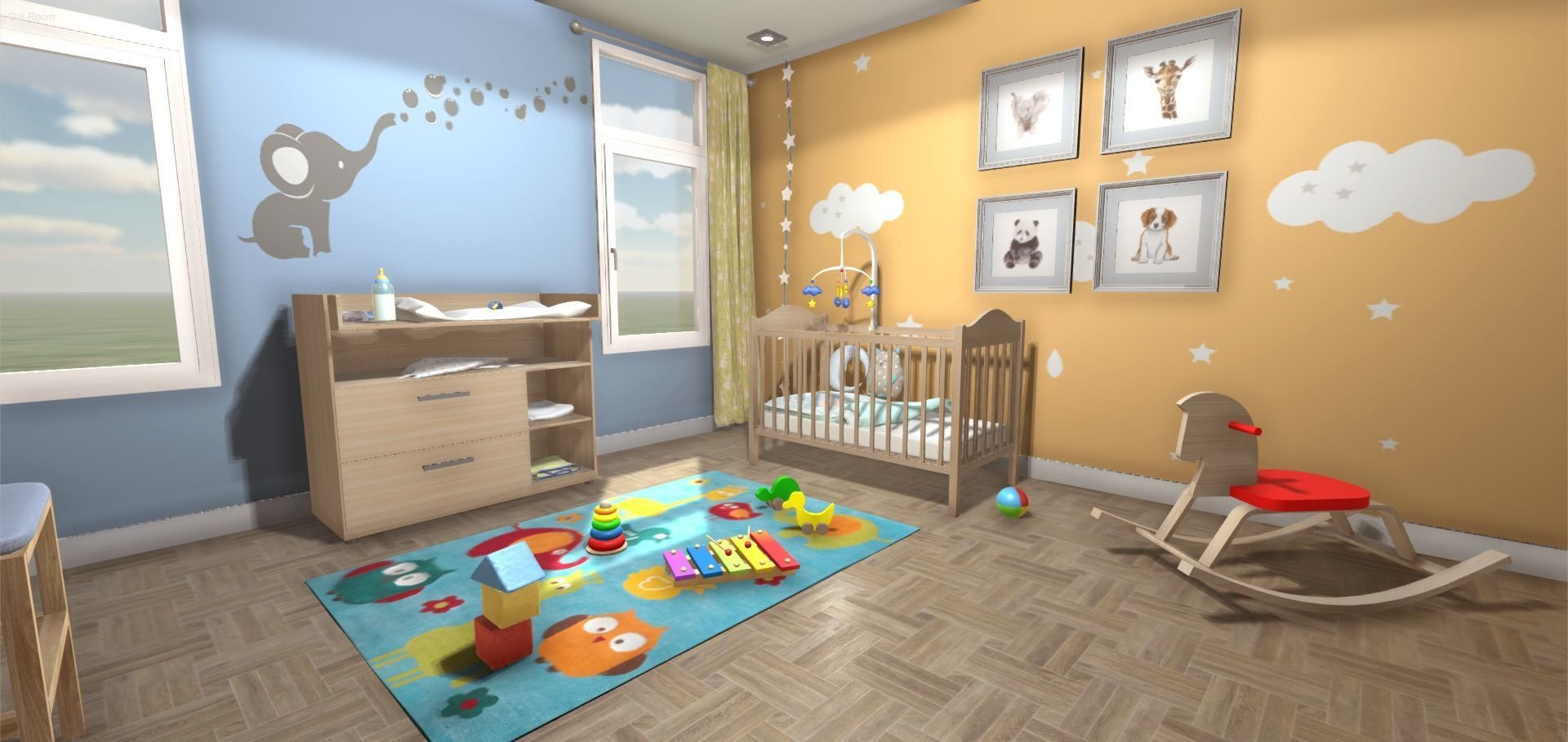 Baby Room 3D model_2