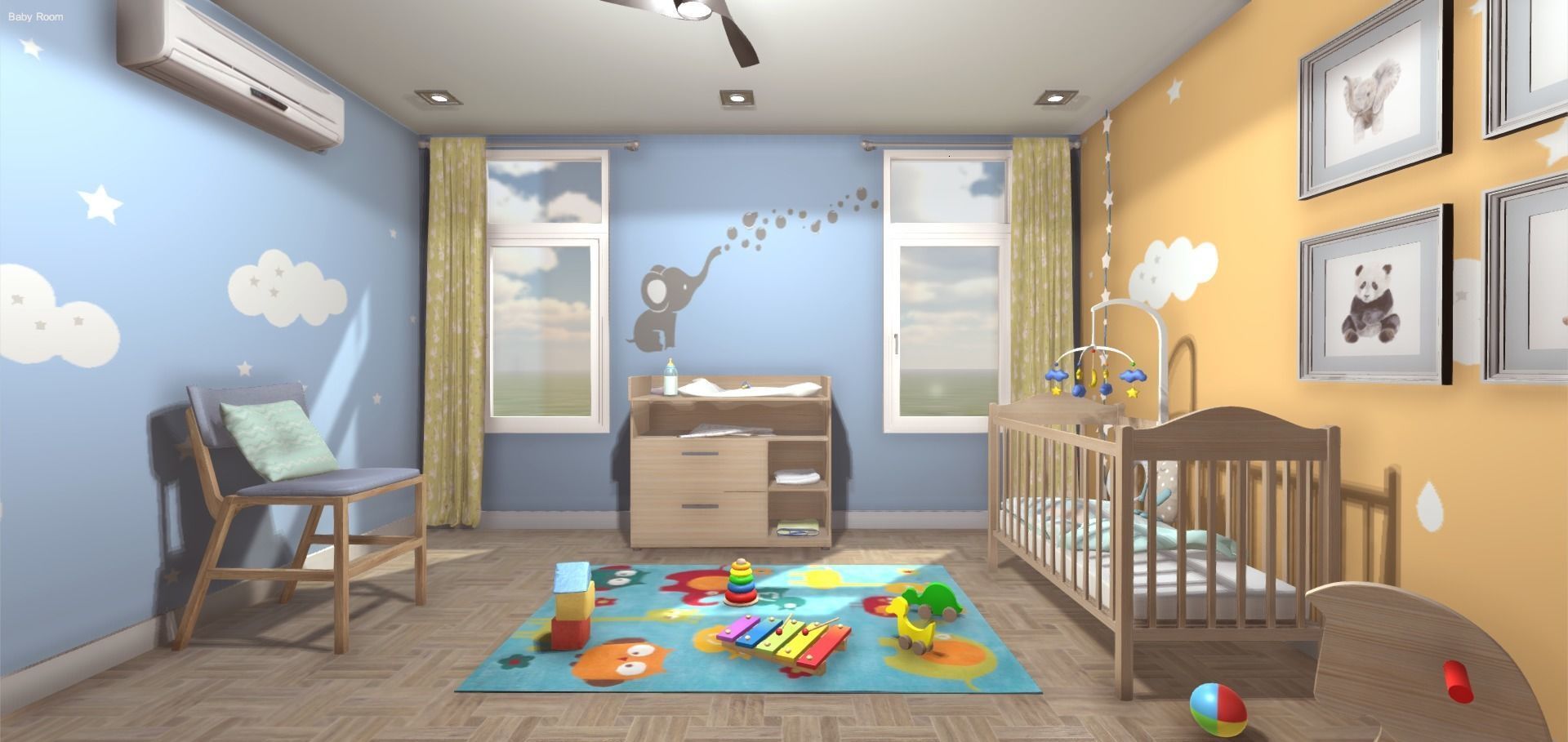 Baby Room 3D model_3