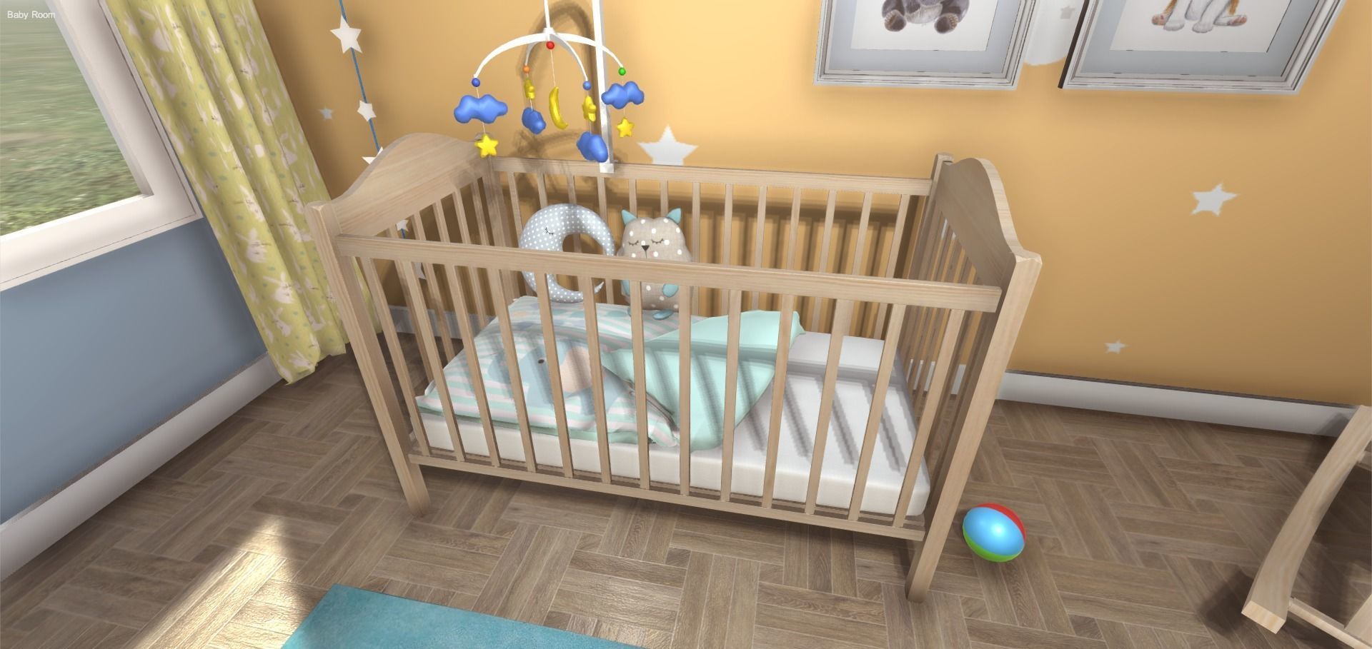 Baby Room 3D model_7