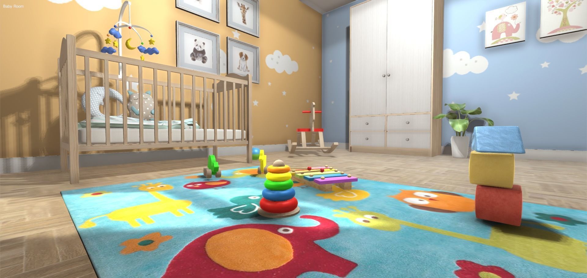 Baby Room 3D model_4