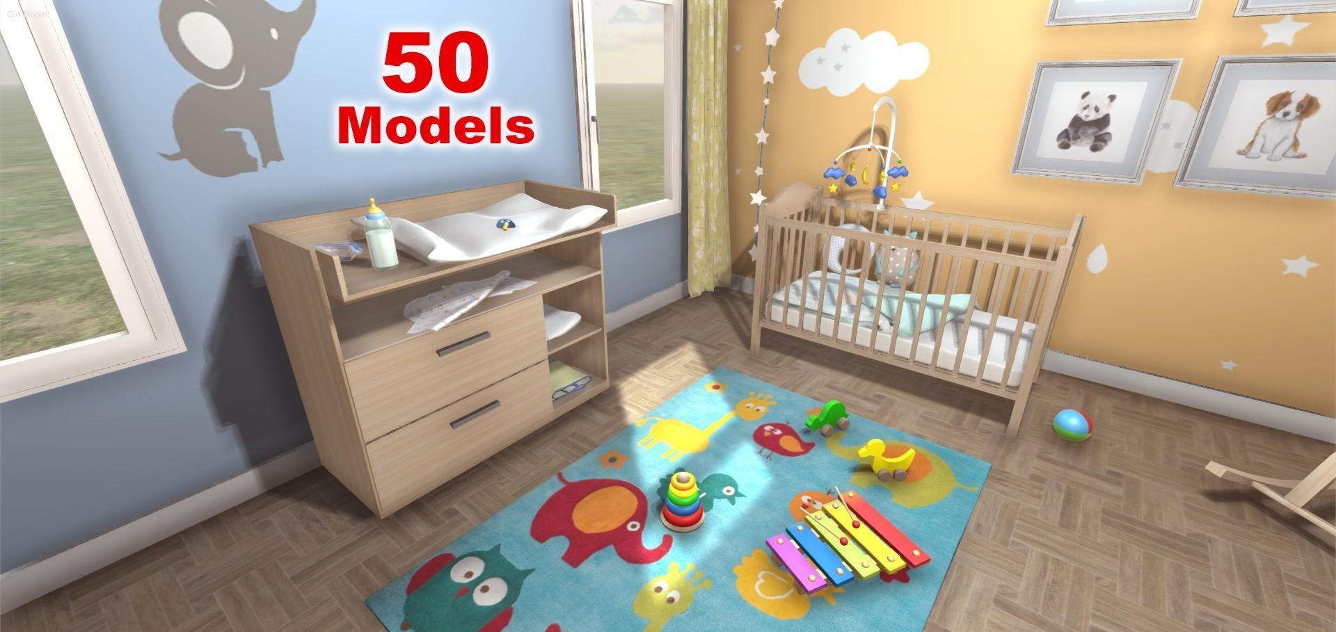Baby Room 3D model_1