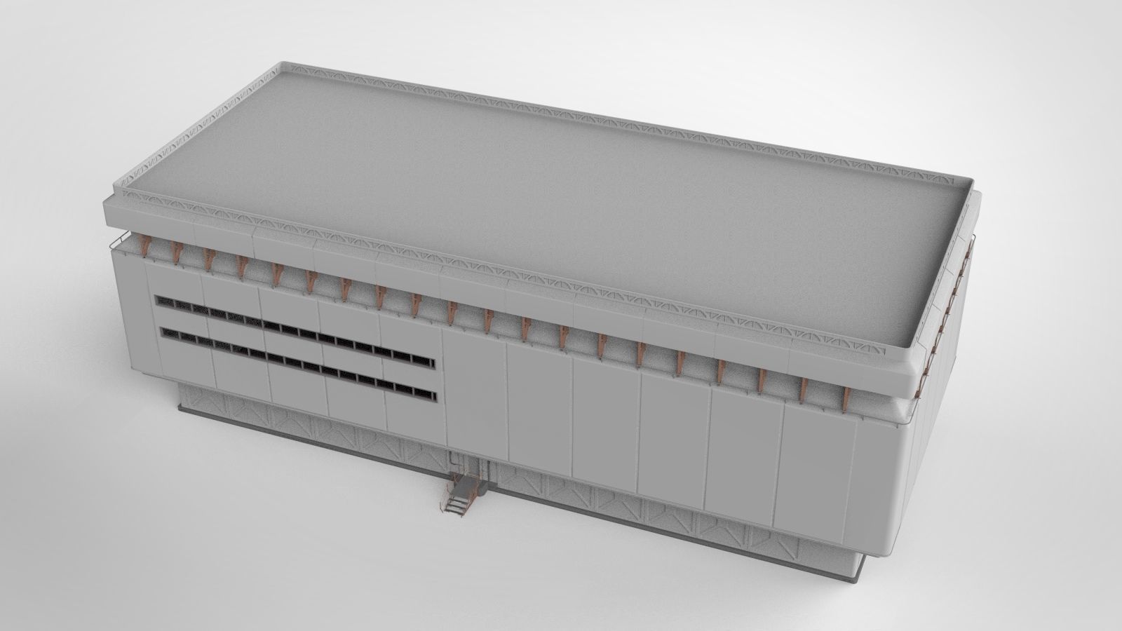 sci-fi architecture 9 3D model_4