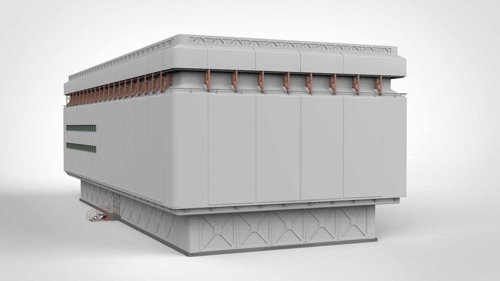 sci-fi architecture 9 3D model_8