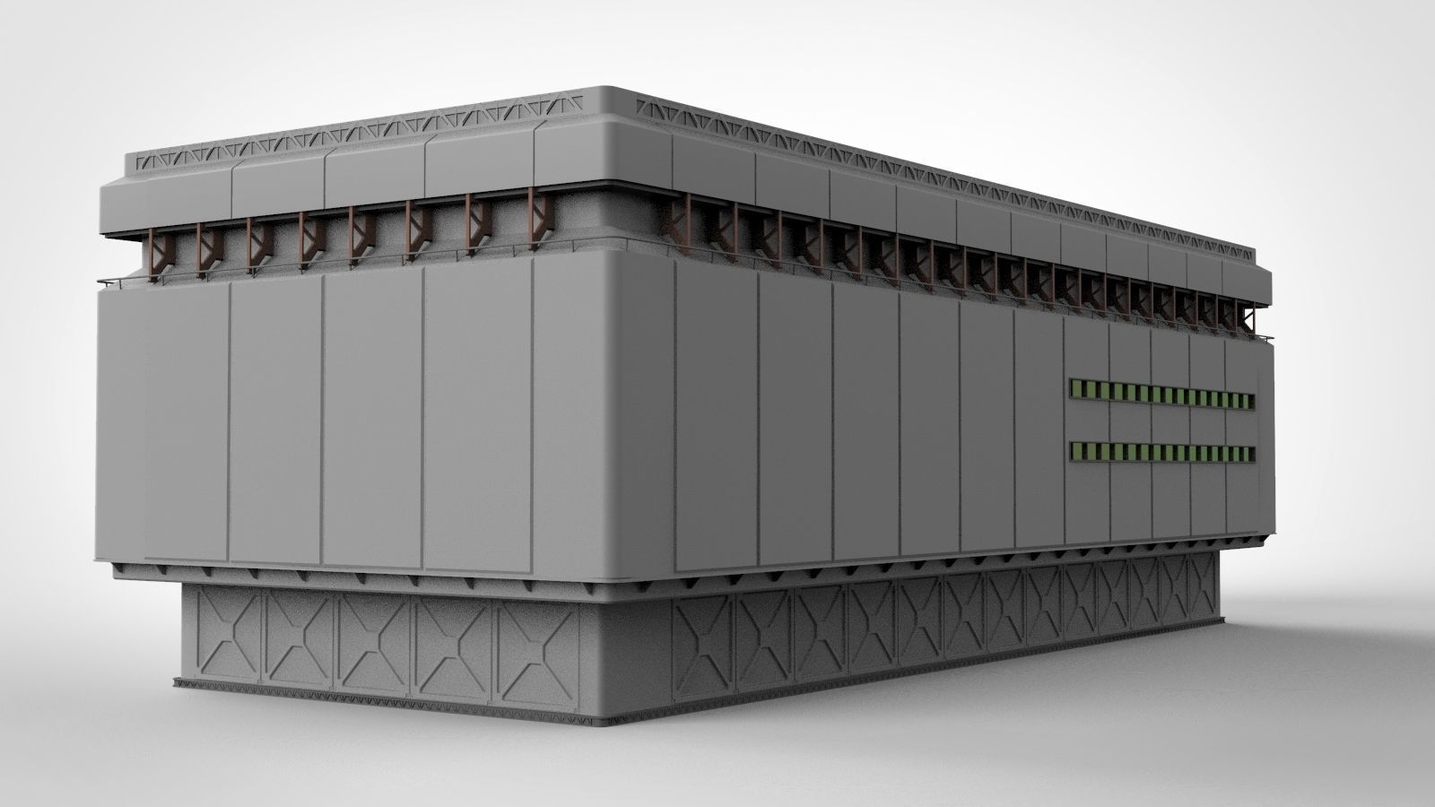 sci-fi architecture 9 3D model_9