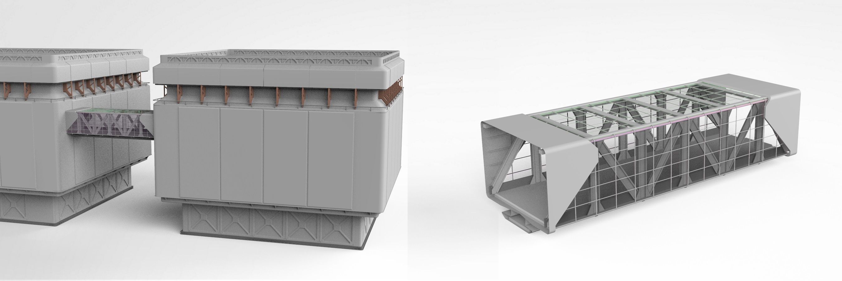 sci-fi architecture 9 3D model_14