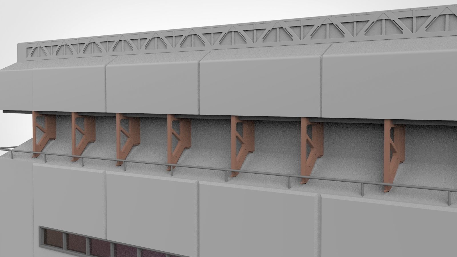 sci-fi architecture 9 3D model_7