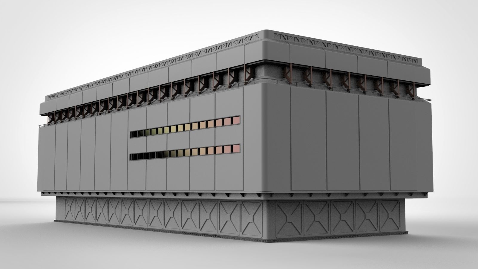 sci-fi architecture 9 3D model_10