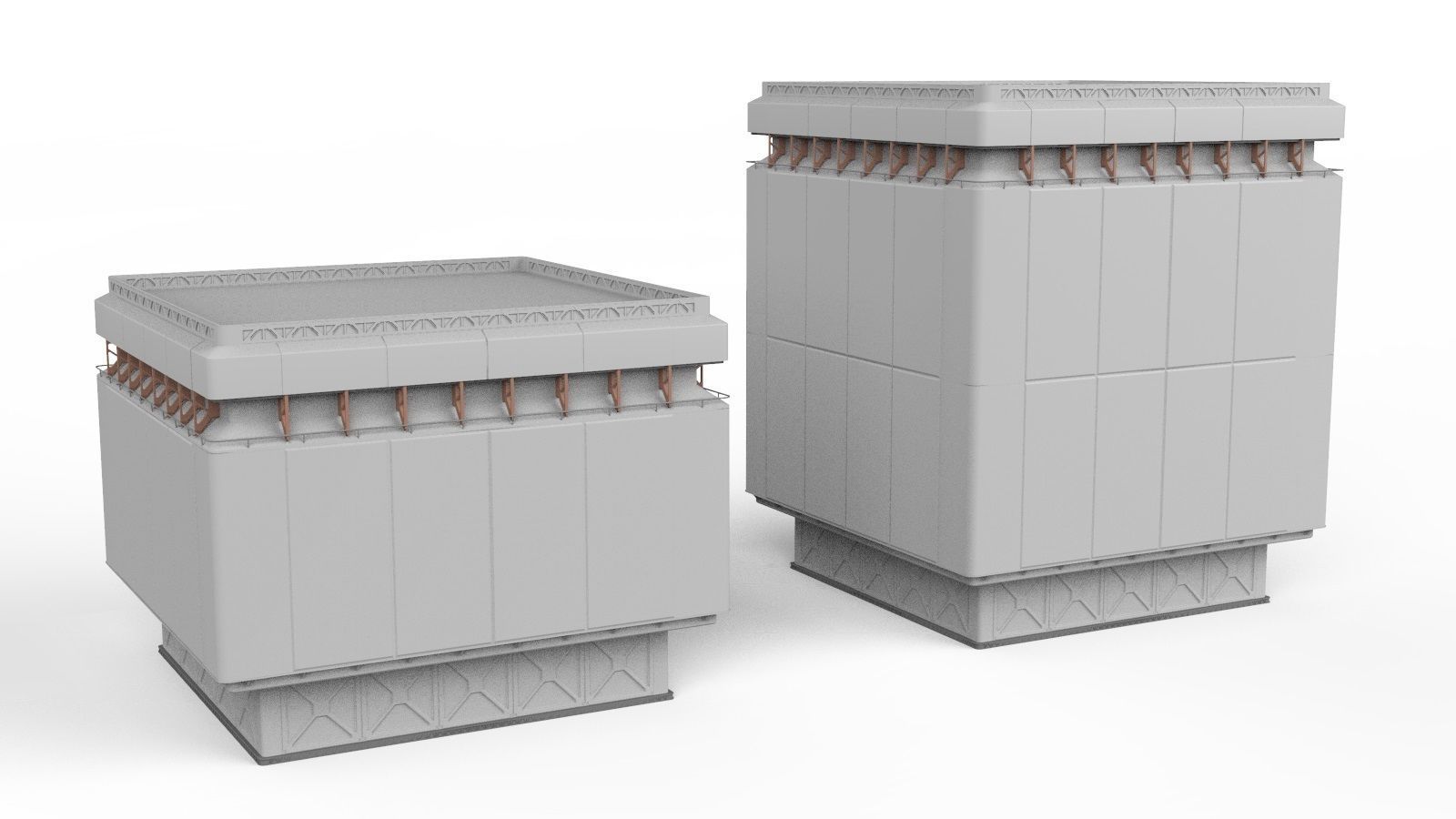 sci-fi architecture 9 3D model_16