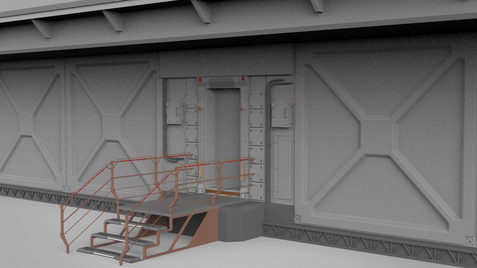 sci-fi architecture 9 3D model_5