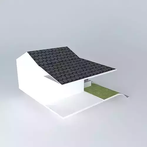 Iso View of Added Drain Tile and Gutter System