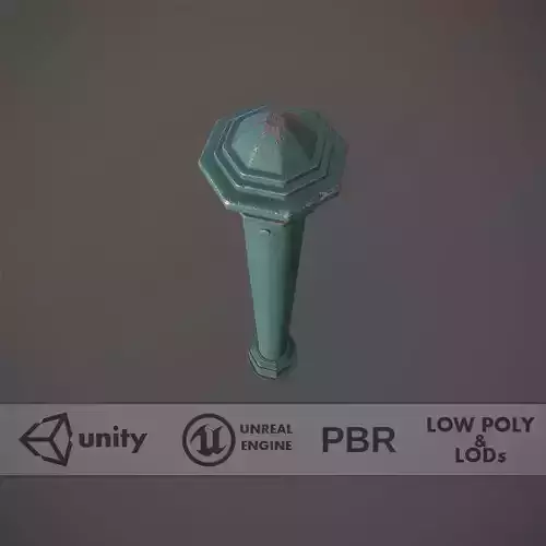 Barrier Bollard pack 3 Green v3