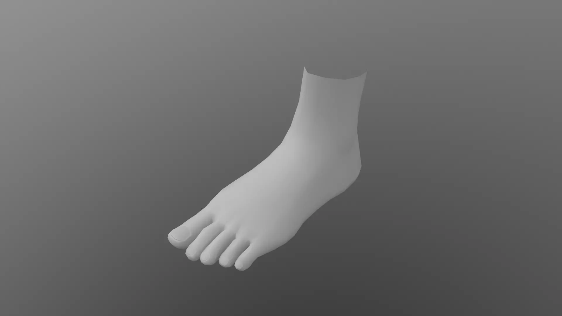 Low Poly feet model foot Low-poly 3D model