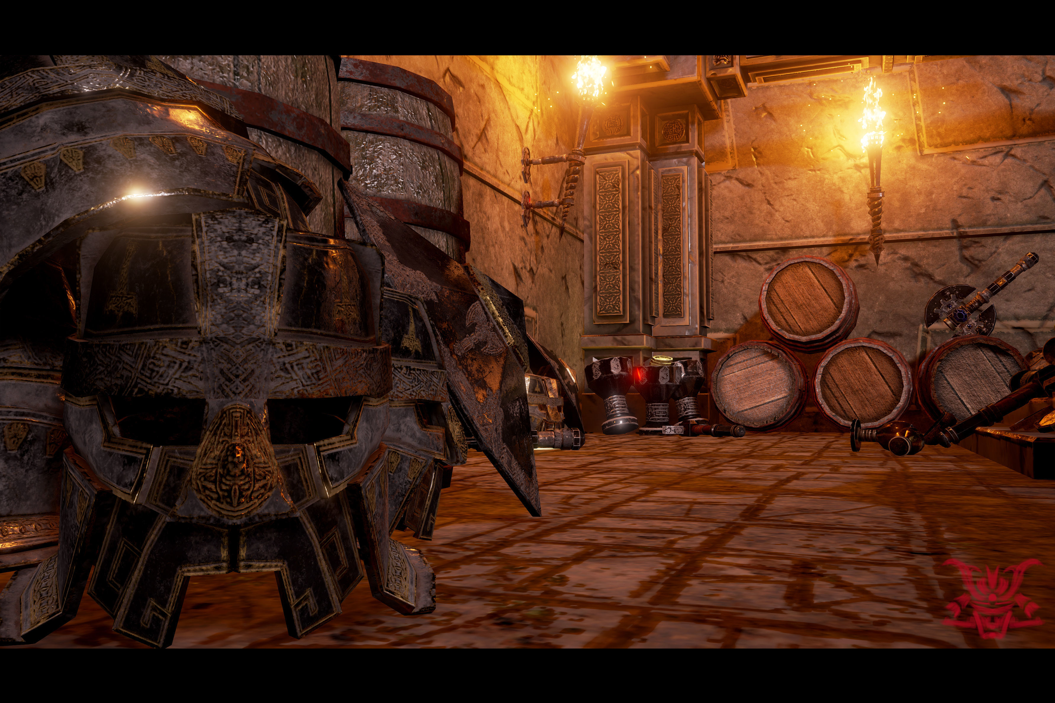 Medieval Fantasy Dwarf Treasure Room Low-poly 3D model_13