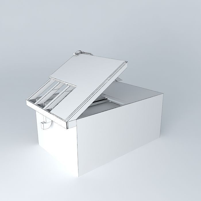 Ice Dam Prevention-Attic Venting-Ridge and Soffit Free 3D model_4