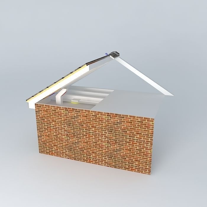 Ice Dam Prevention-Attic Venting-Ridge and Soffit Free 3D model_1