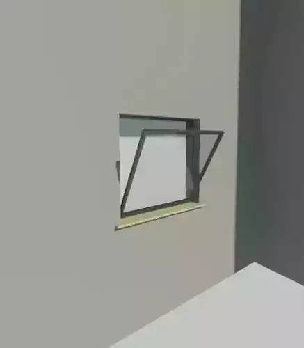 Tilt and Turn window up opening