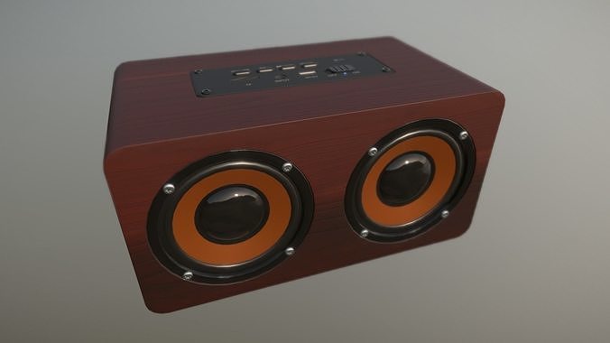 Bluetooth Speaker Low-poly 3D model