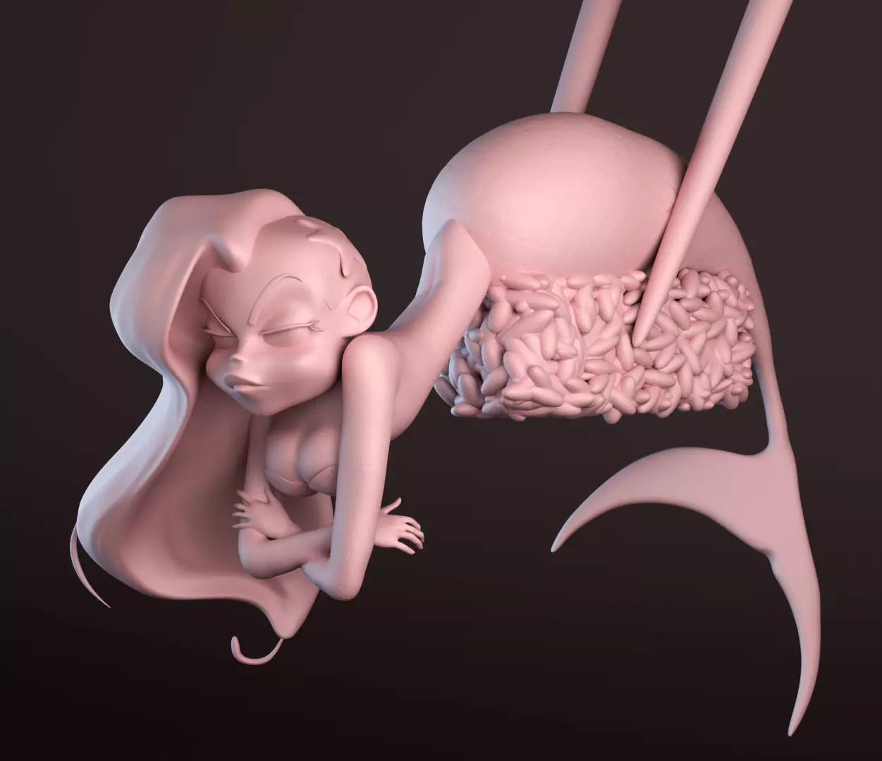 SUSHI MERMAID 3D print model_0