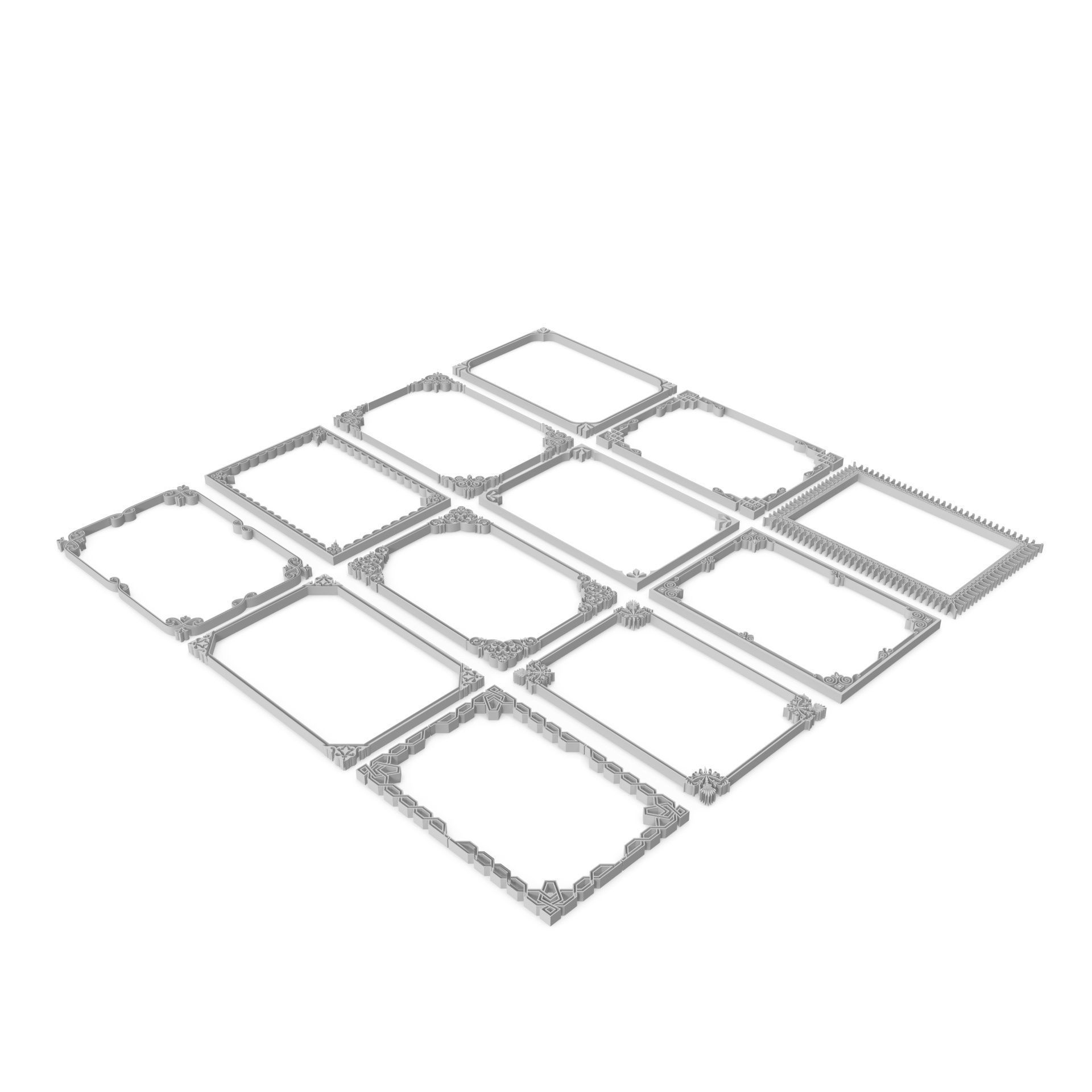 Decorative Frames 01 - 3D model_7