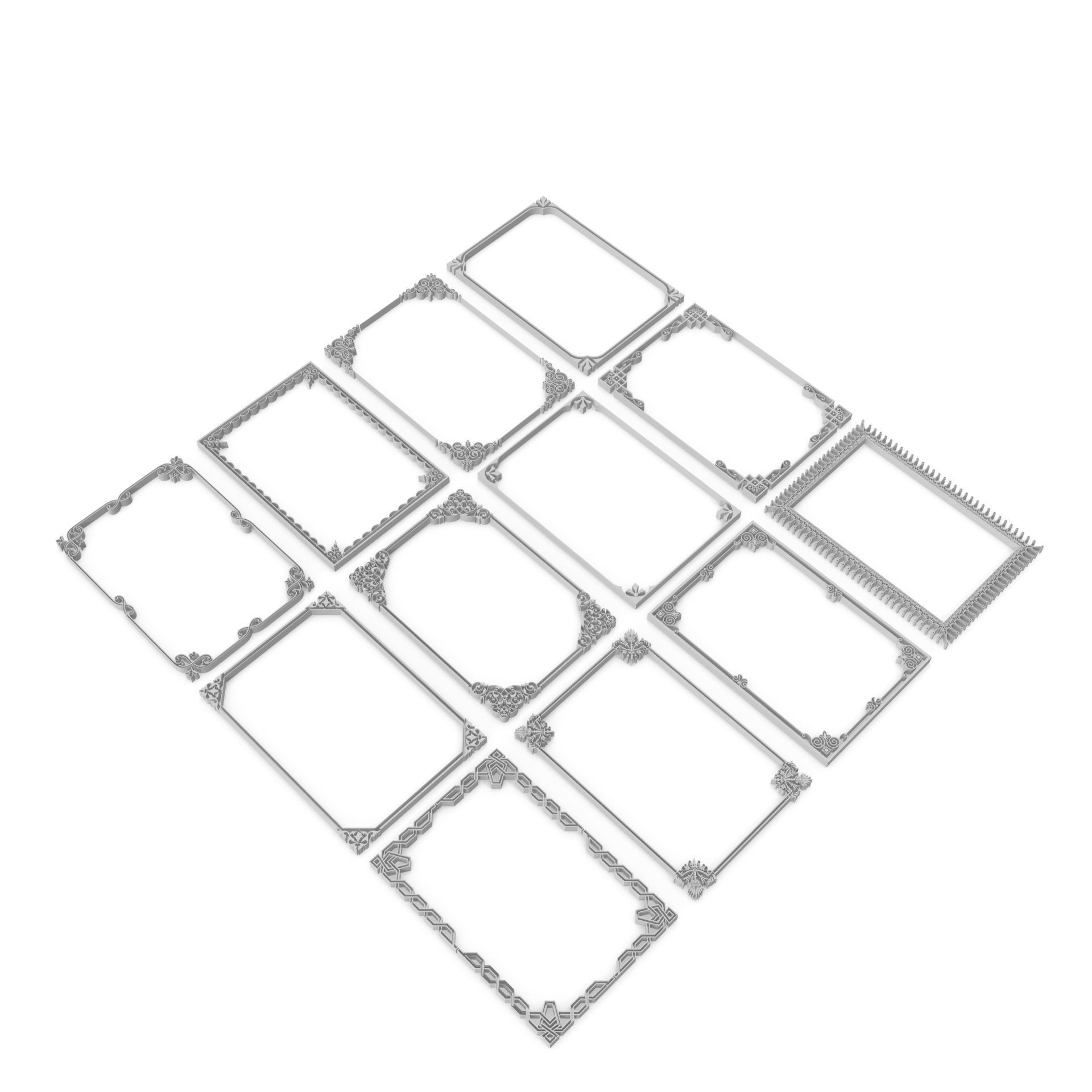 Decorative Frames 01 - 3D model_6