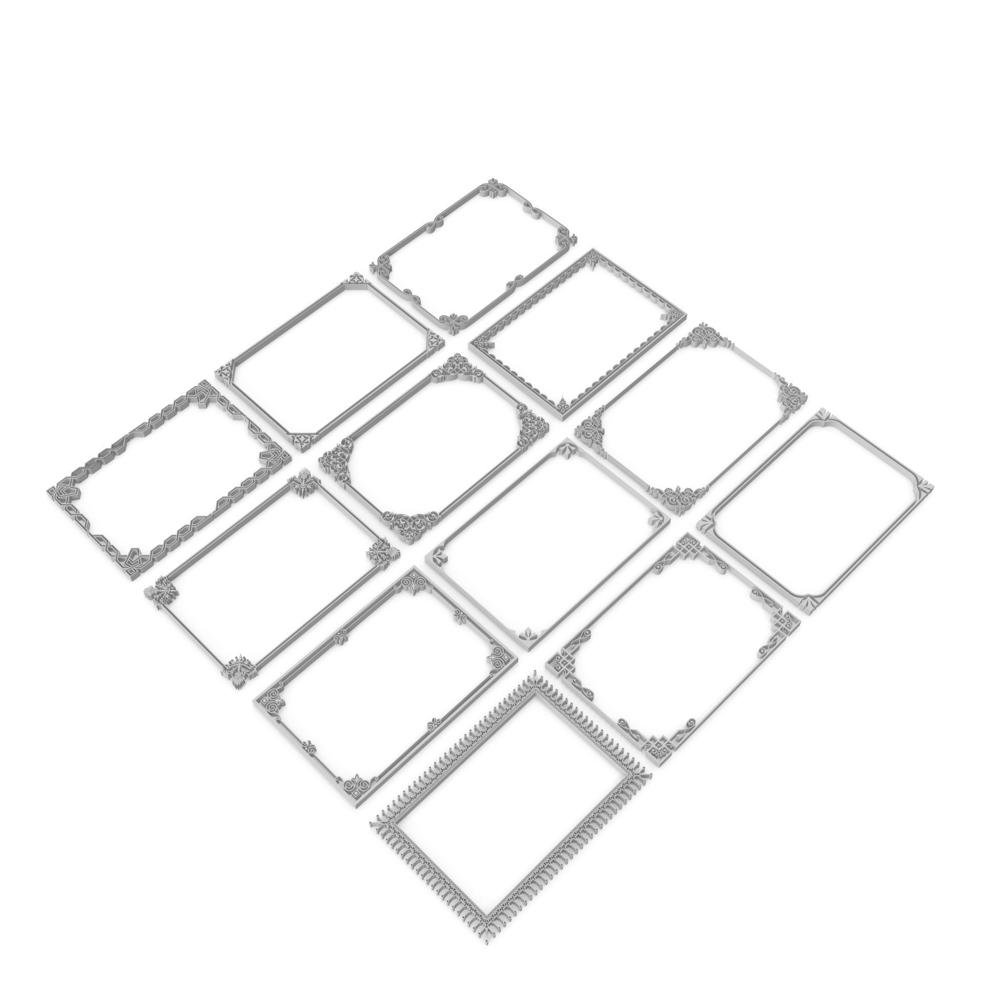 Decorative Frames 01 - 3D model_5