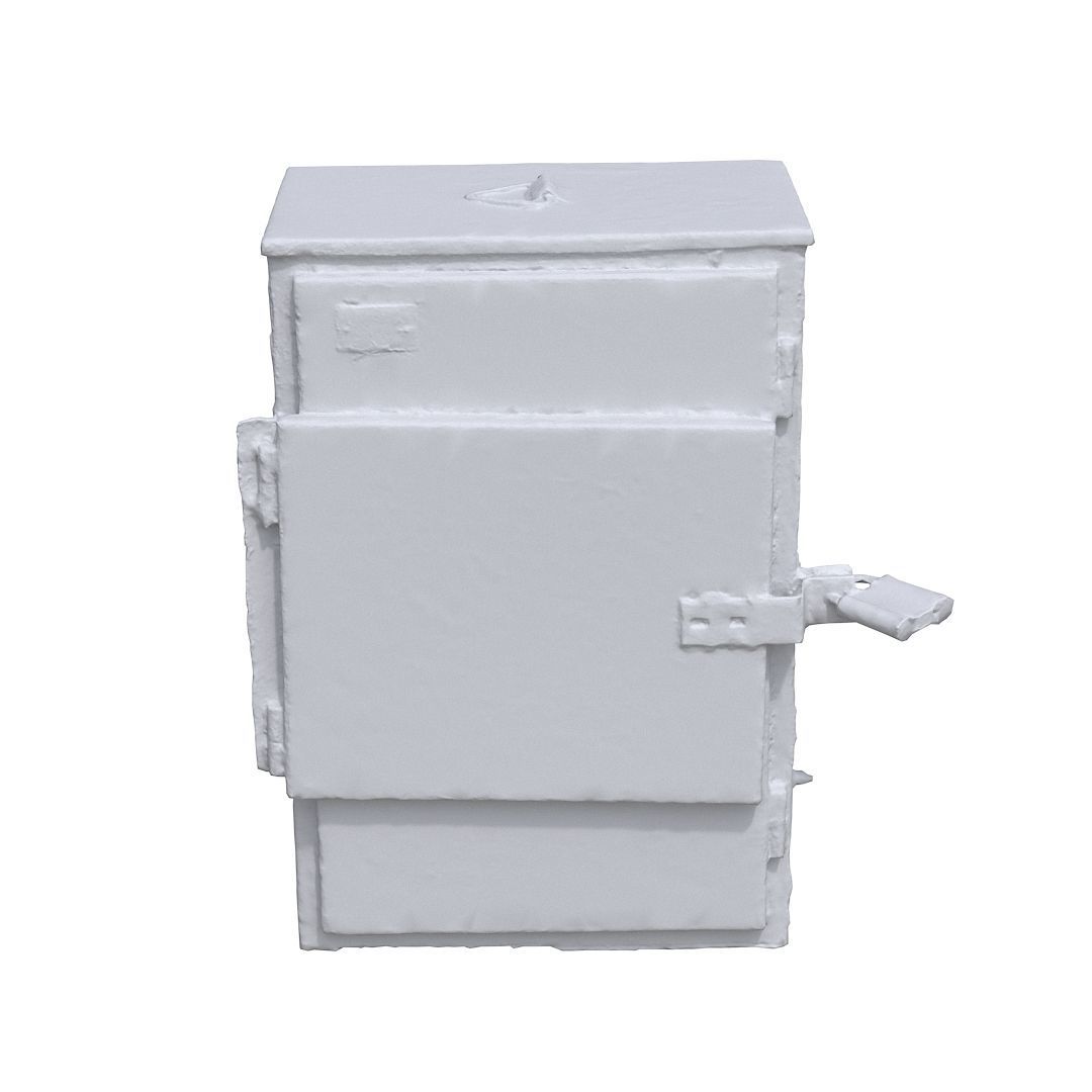 Electrical box grey scan 42 Low-poly 3D model_8