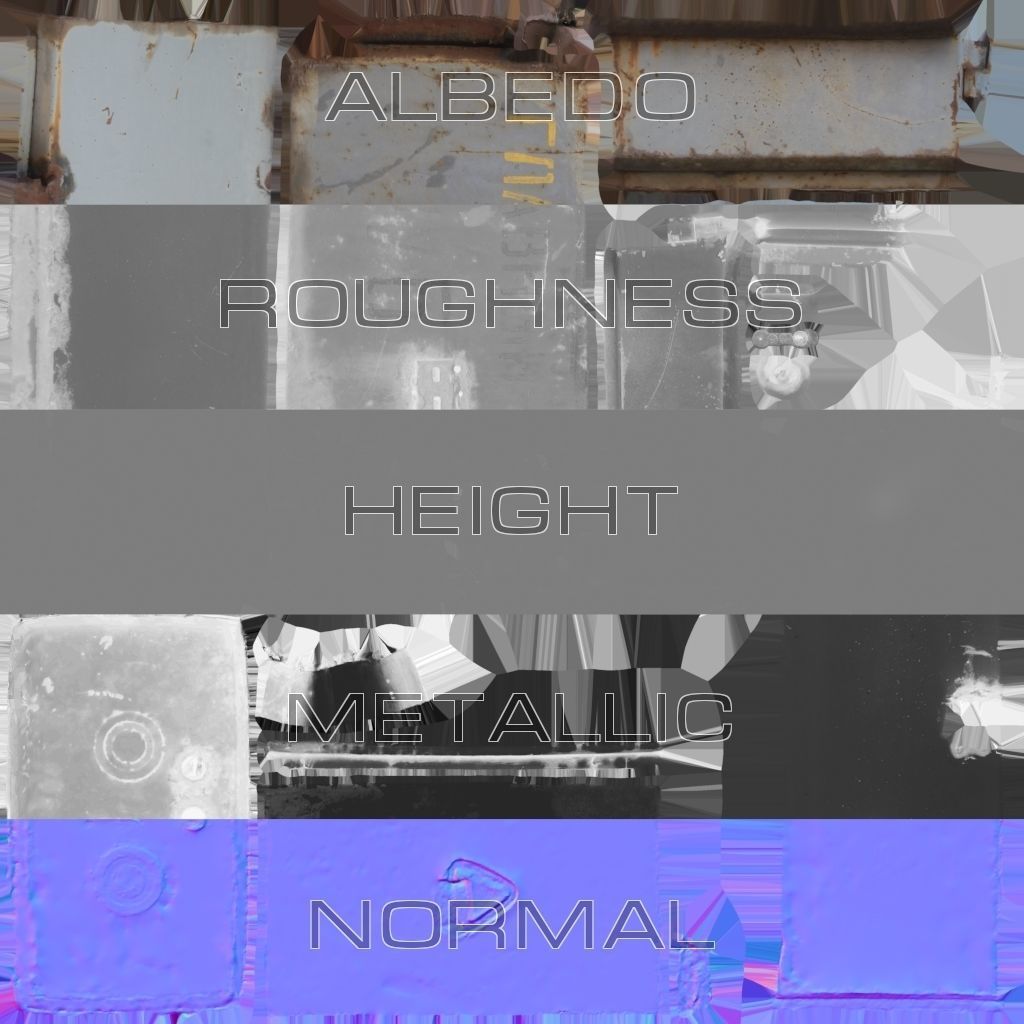 Electrical box grey scan 42 Low-poly 3D model_6