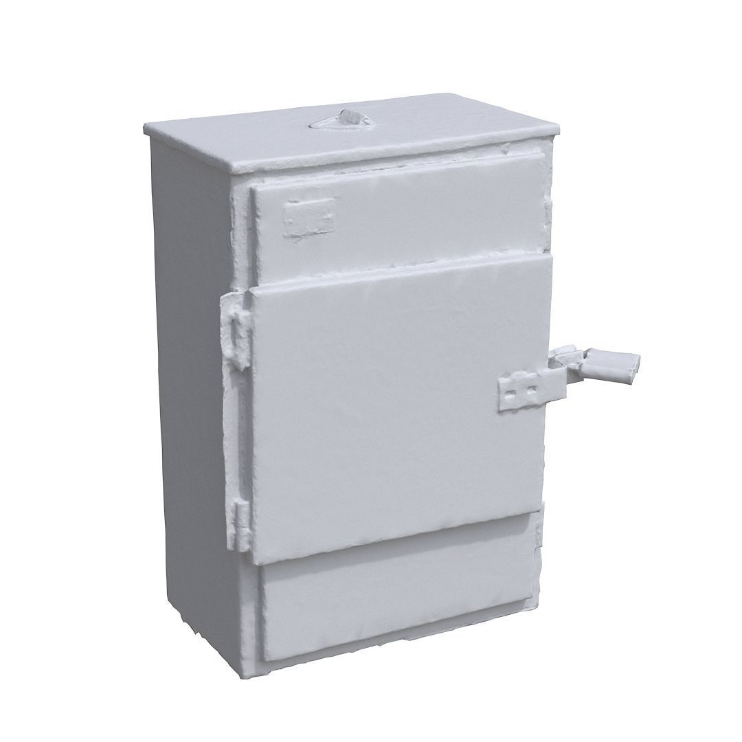 Electrical box grey scan 42 Low-poly 3D model_10
