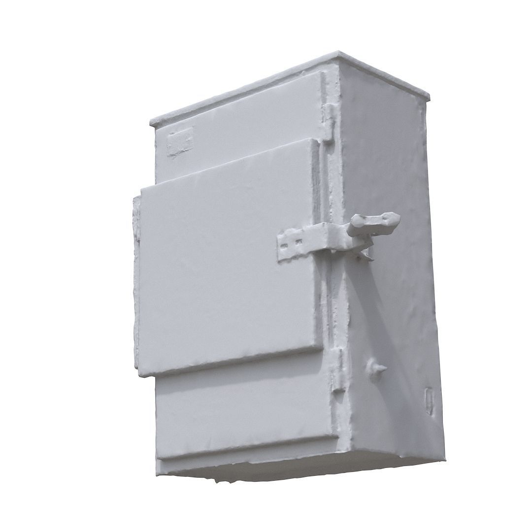 Electrical box grey scan 42 Low-poly 3D model_9