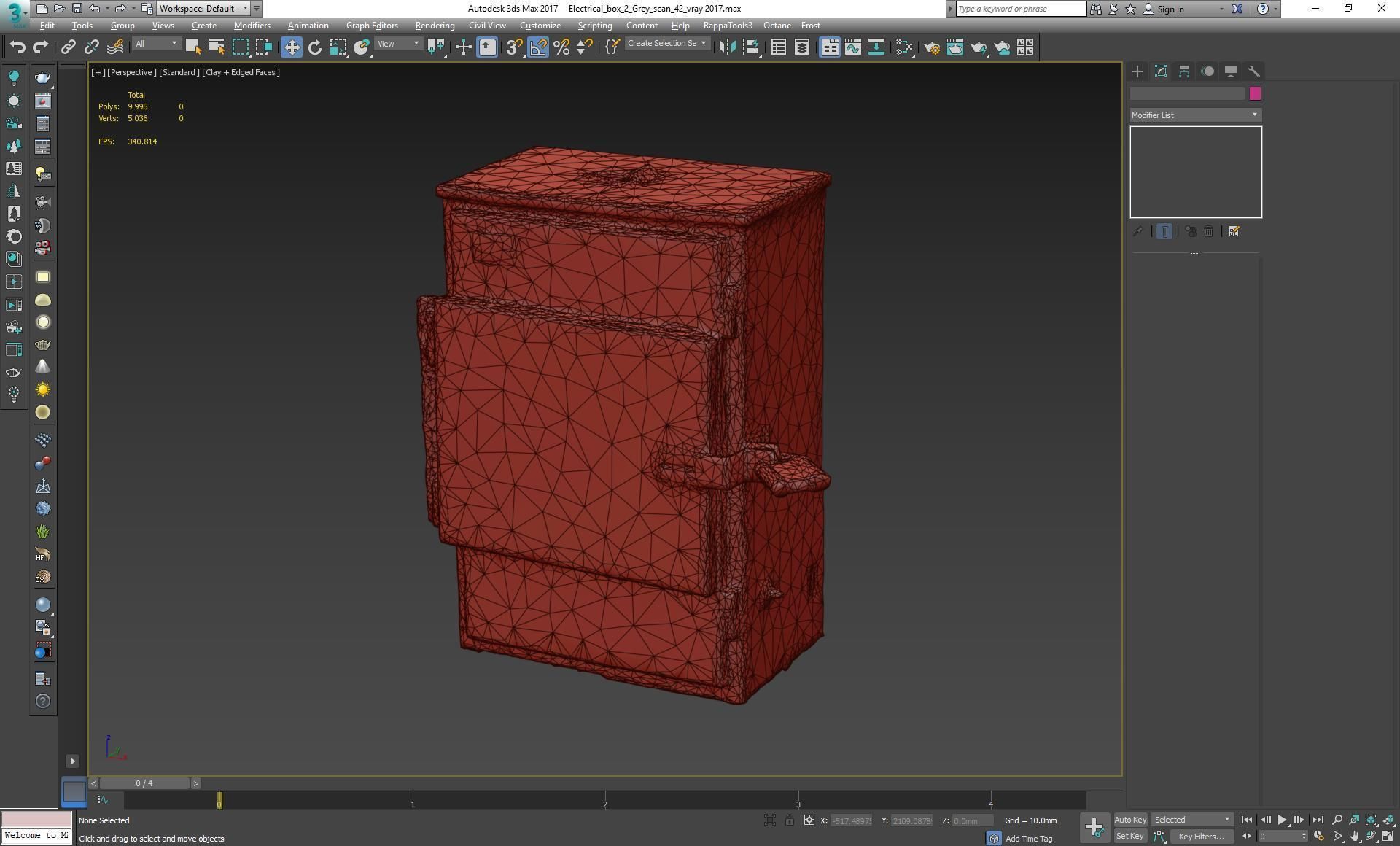 Electrical box grey scan 42 Low-poly 3D model_13