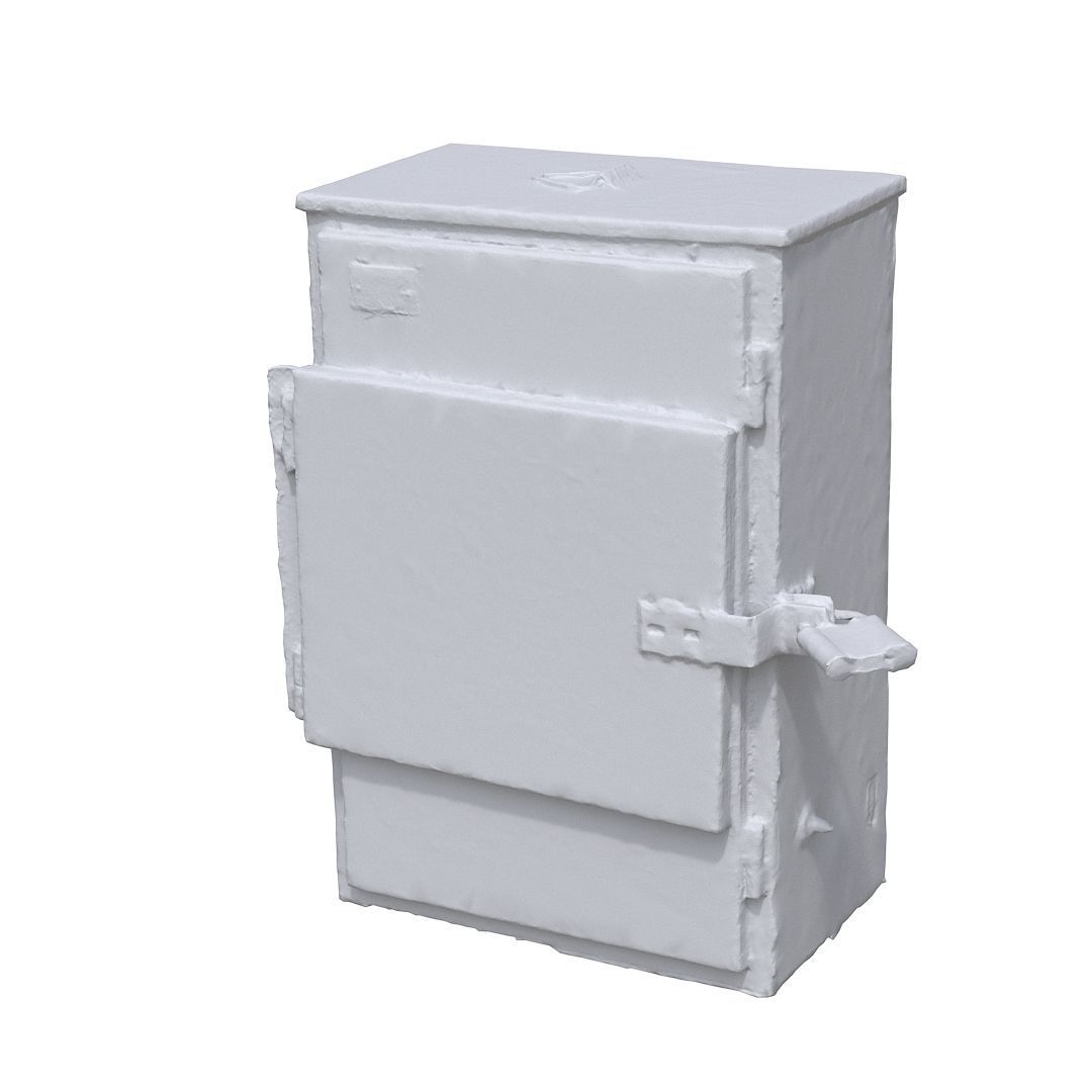 Electrical box grey scan 42 Low-poly 3D model_7