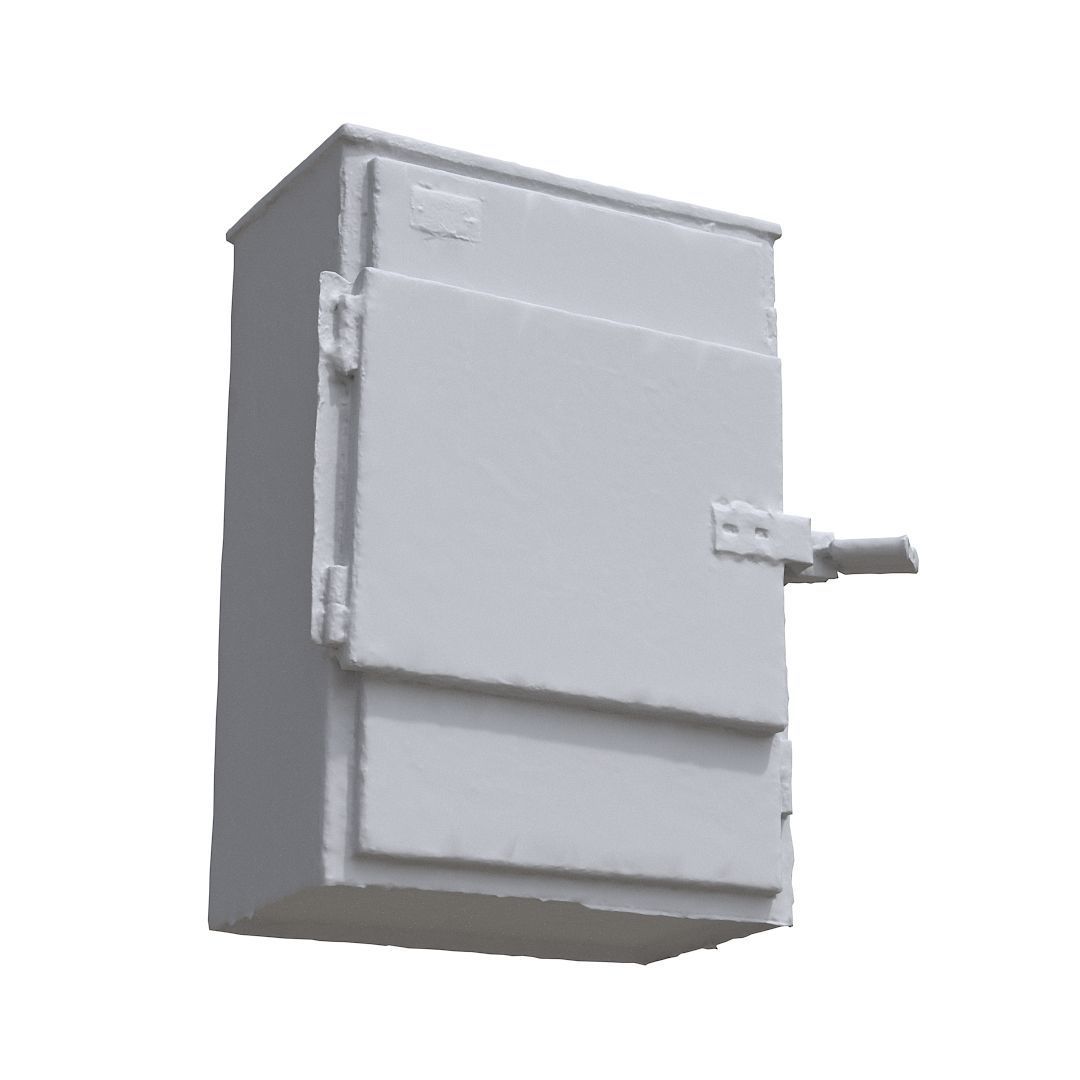 Electrical box grey scan 42 Low-poly 3D model_11
