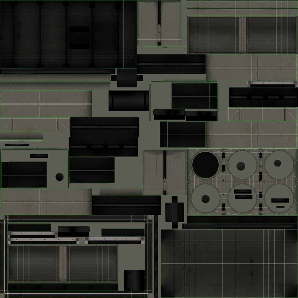 Rooftop Air Conditioner1 Low-poly 3D model_8