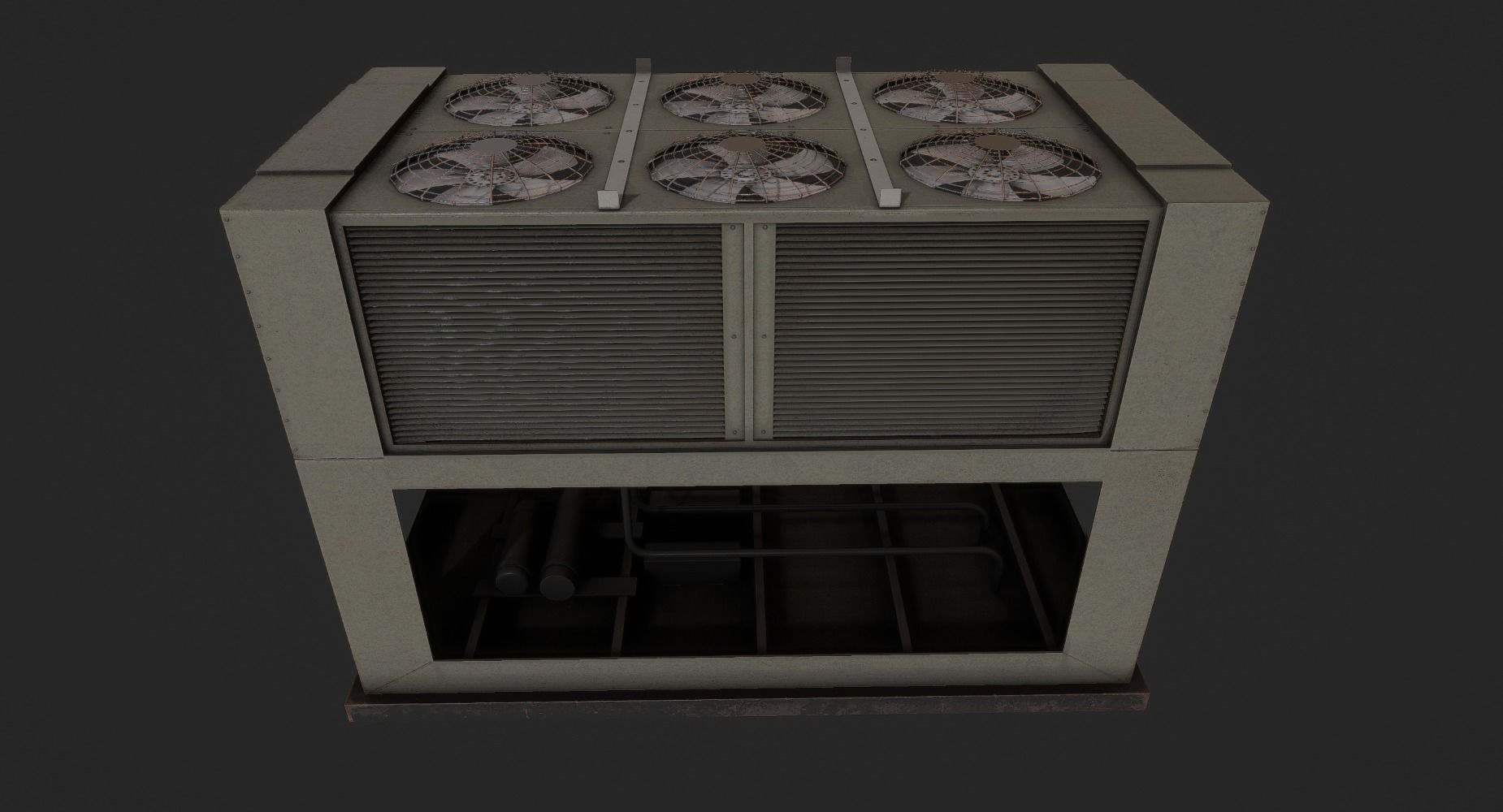 Rooftop Air Conditioner1 Low-poly 3D model_3