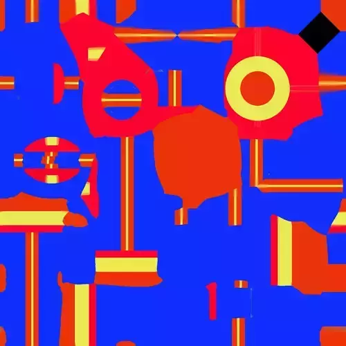 Health Kit for Game with psychodlic textures and maps