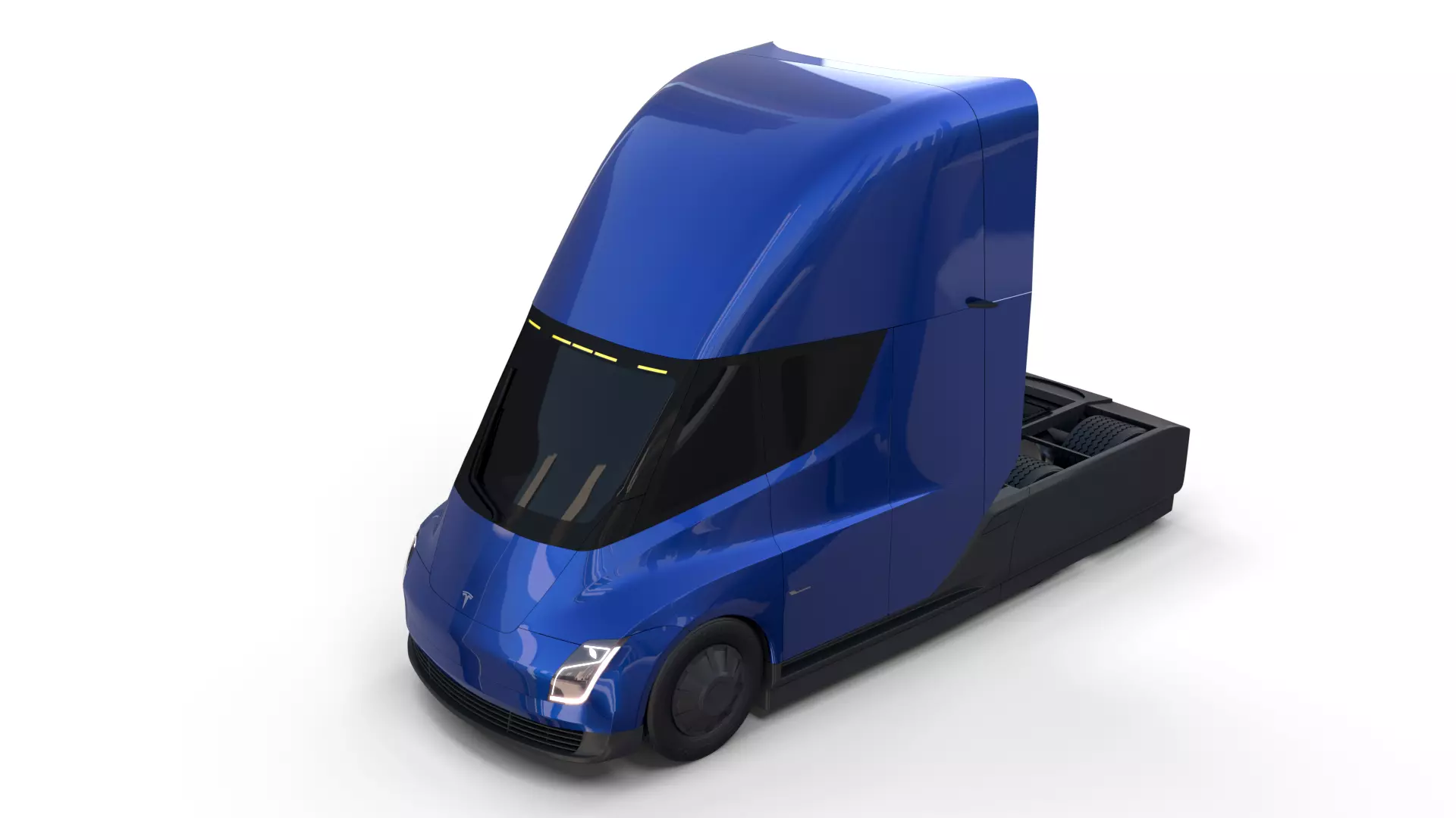 Tesla Truck Blue 3D model