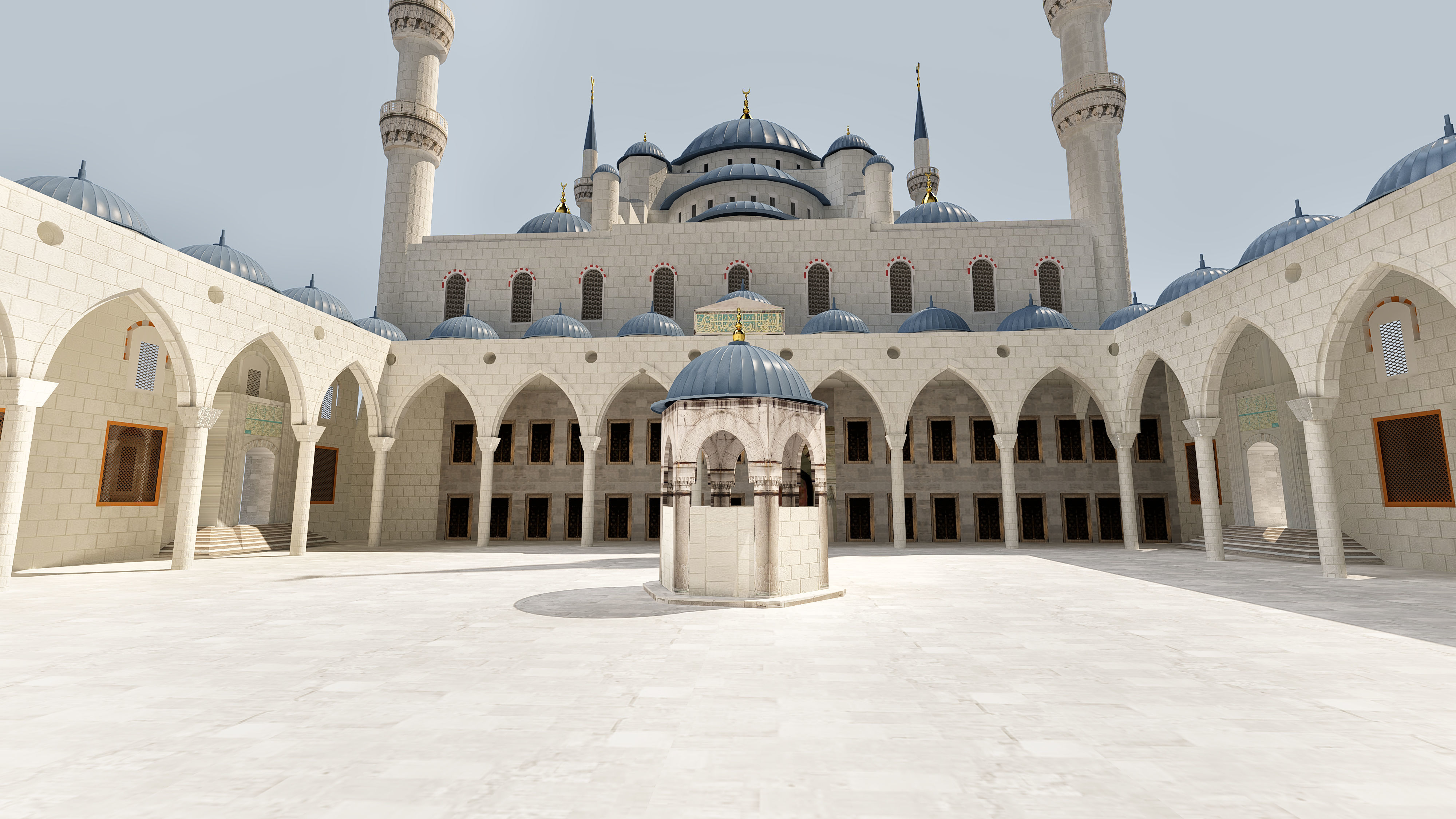 Sultan Ahmet Mosque 3D model_13