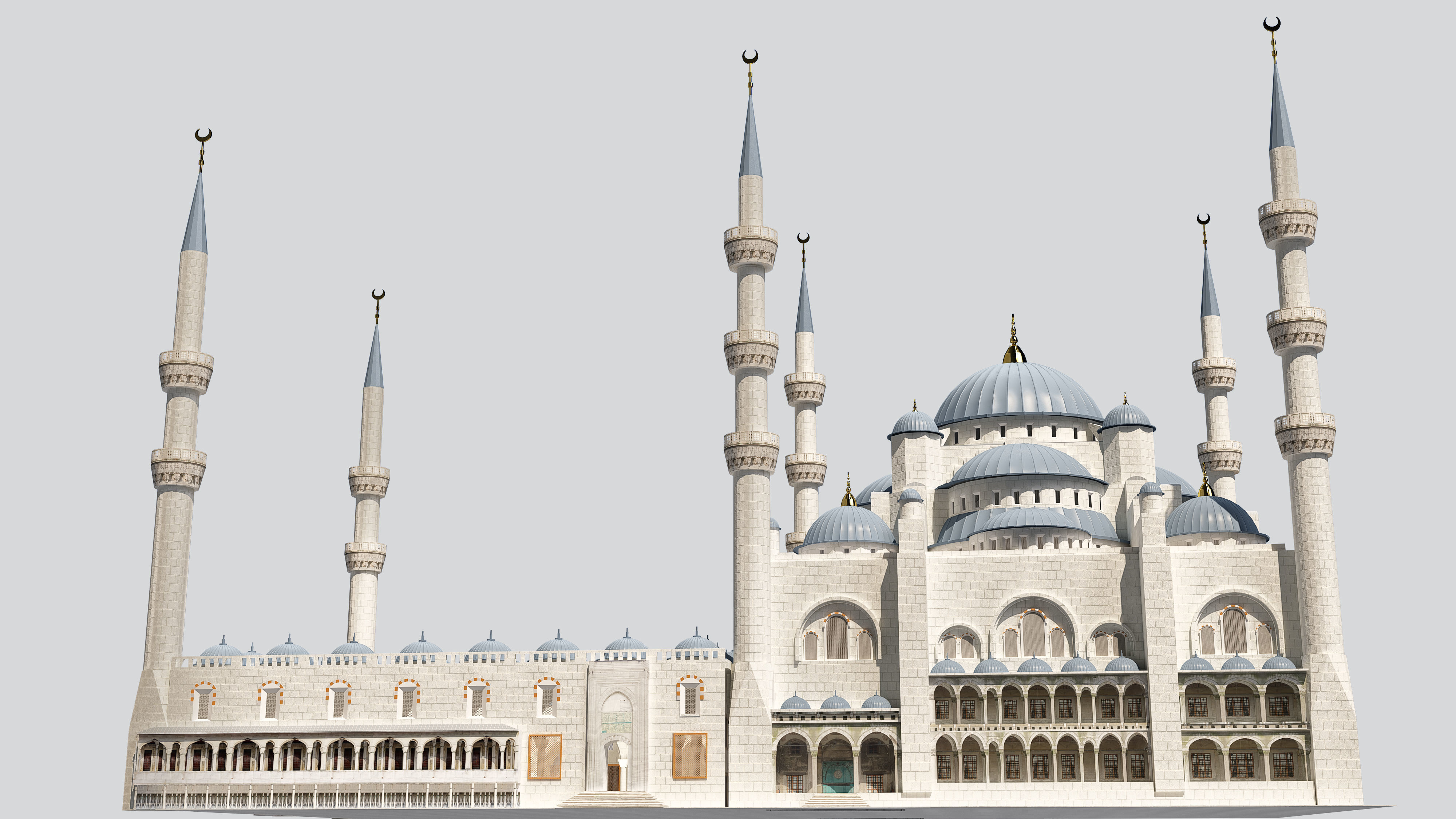 Sultan Ahmet Mosque 3D model_6