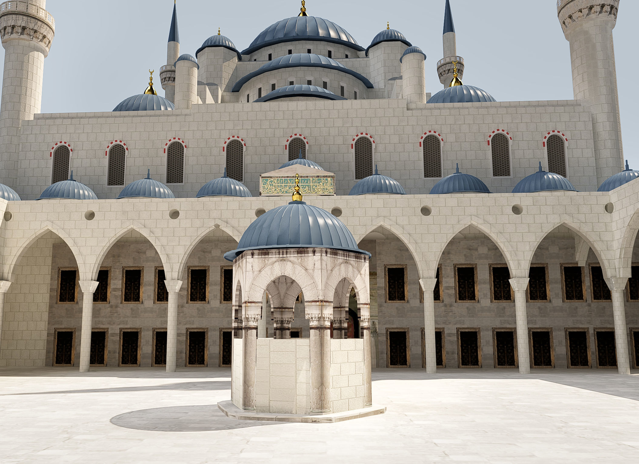 Sultan Ahmet Mosque 3D model_17