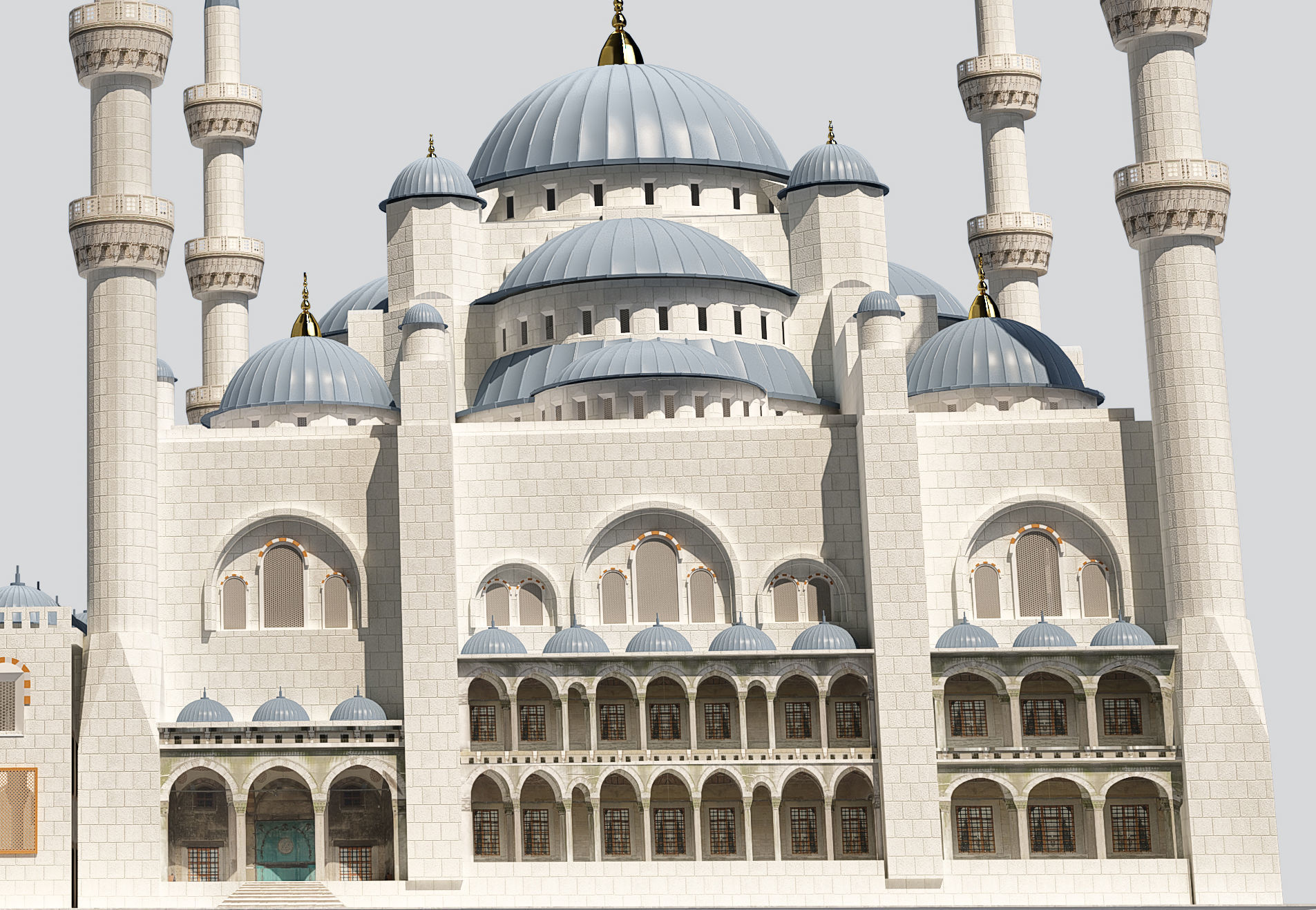 Sultan Ahmet Mosque 3D model_10