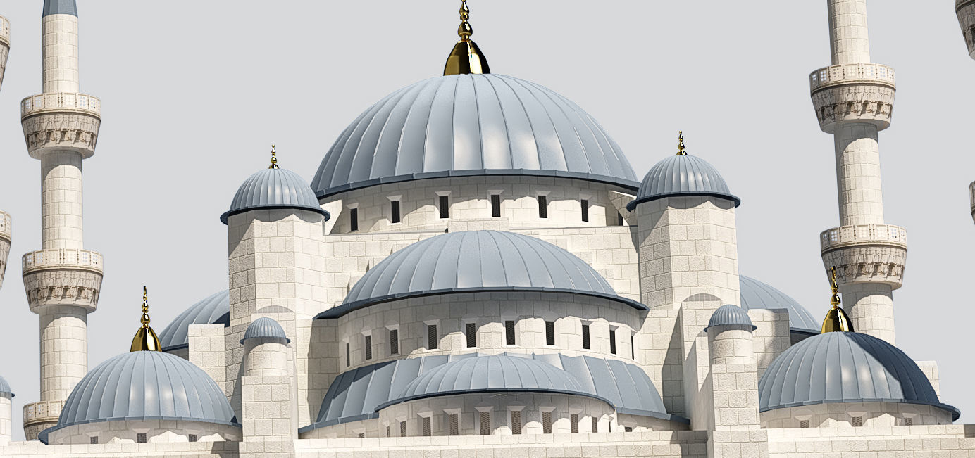 Sultan Ahmet Mosque 3D model_12
