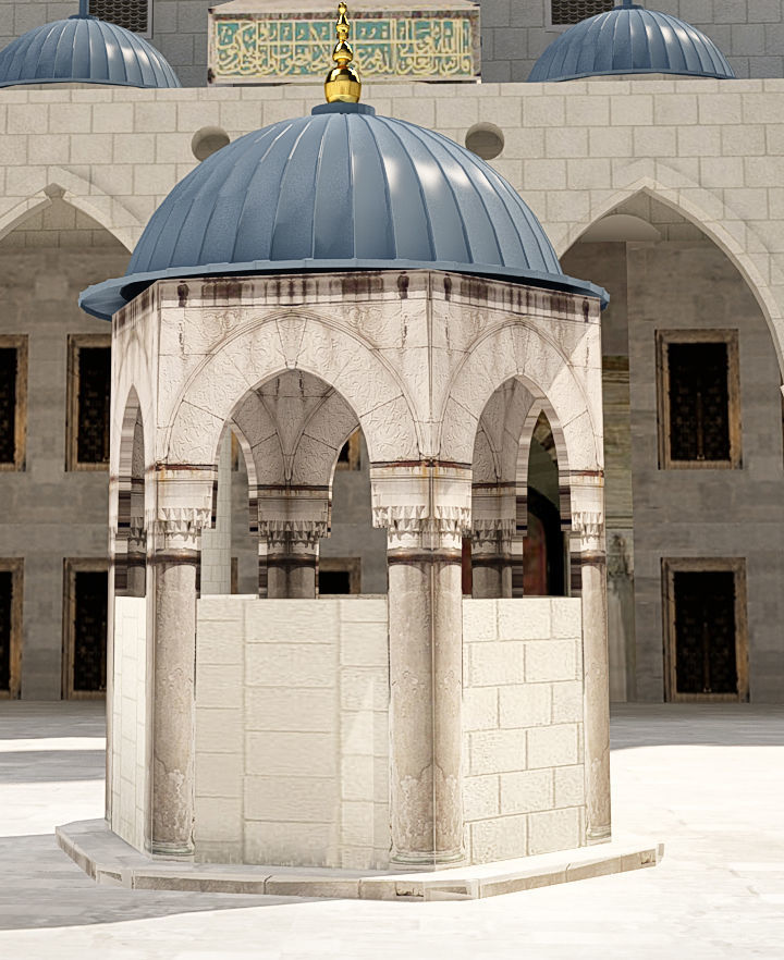 Sultan Ahmet Mosque 3D model_16