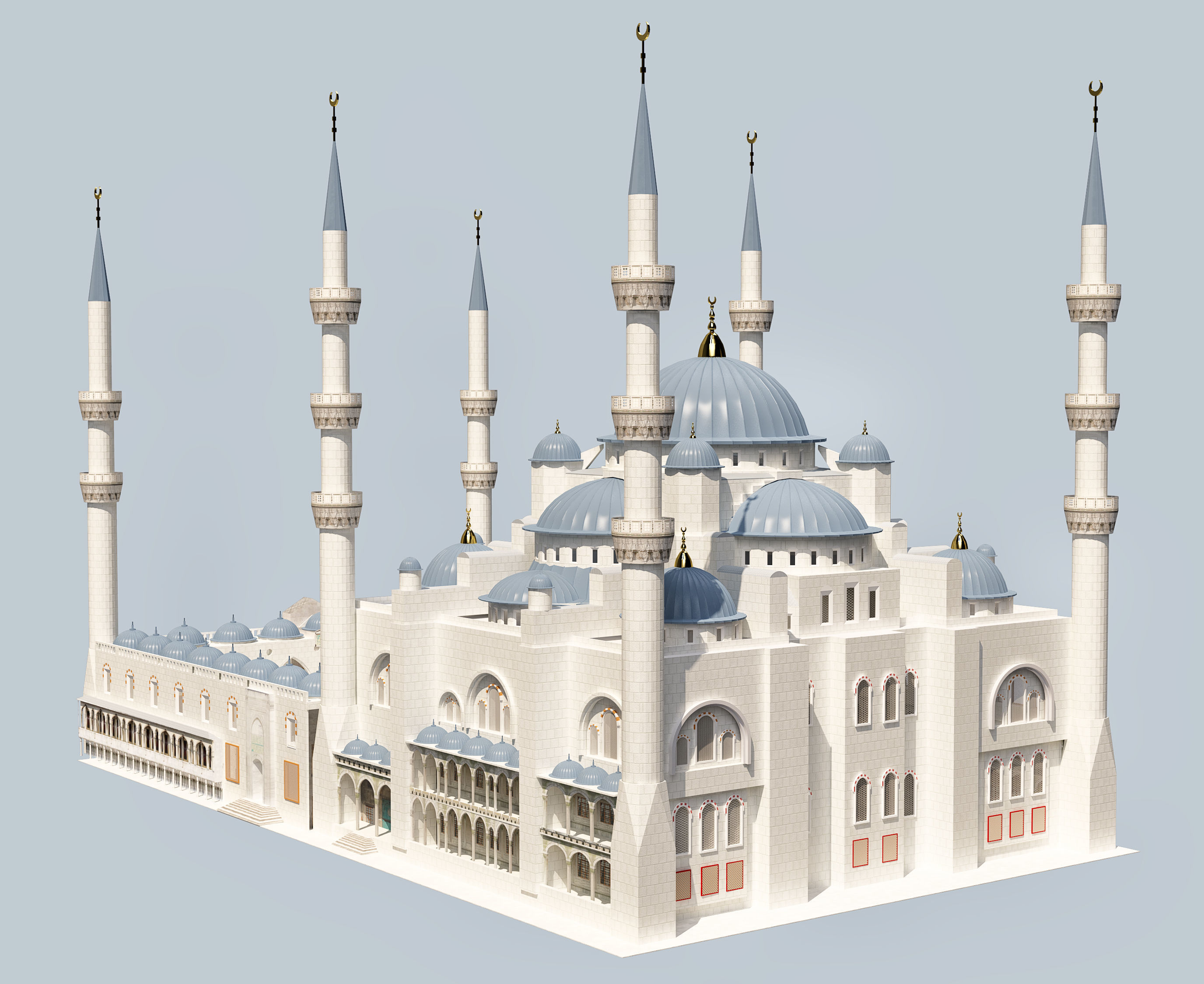 Sultan Ahmet Mosque 3D model_24