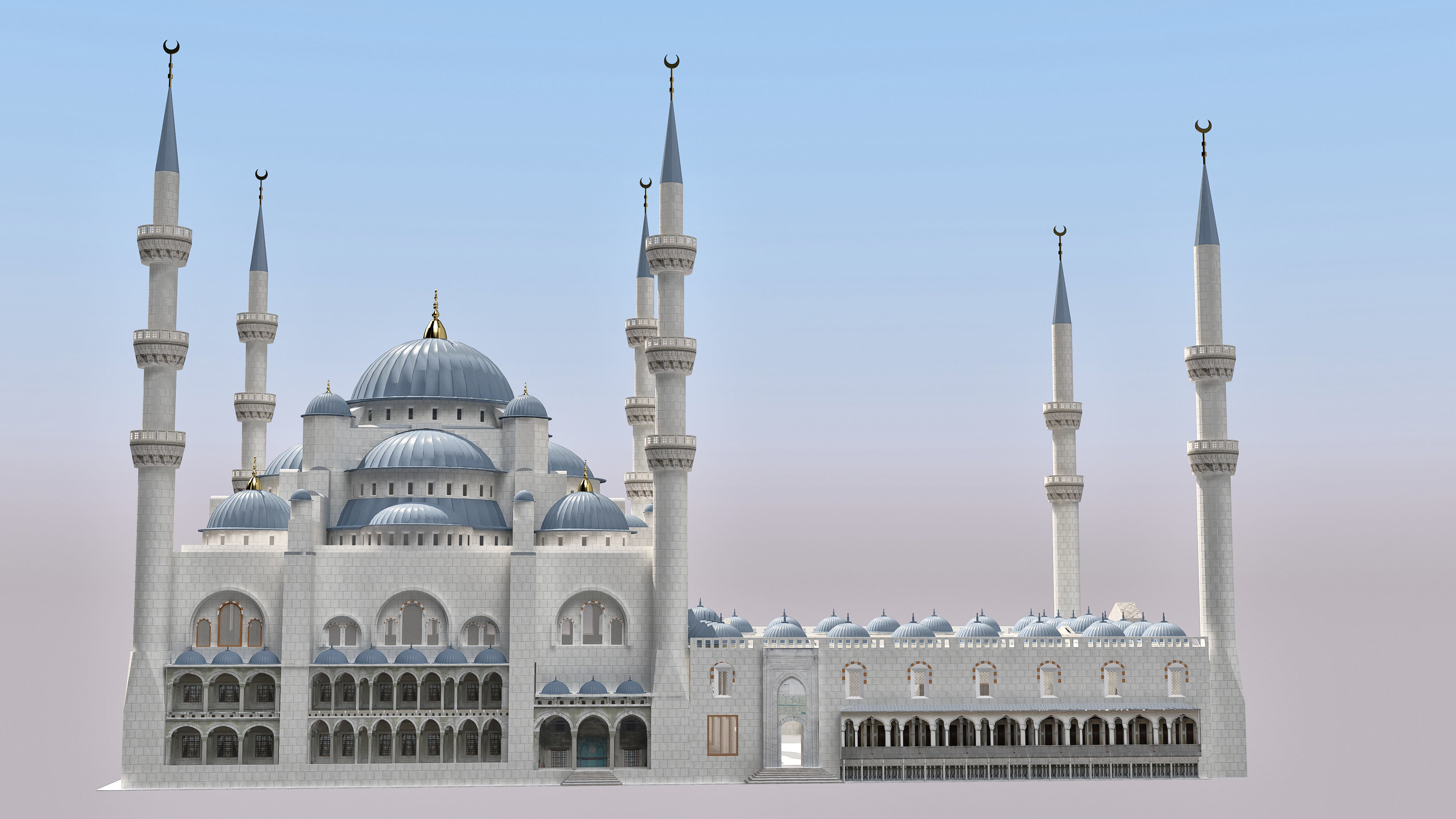 Sultan Ahmet Mosque 3D model_2