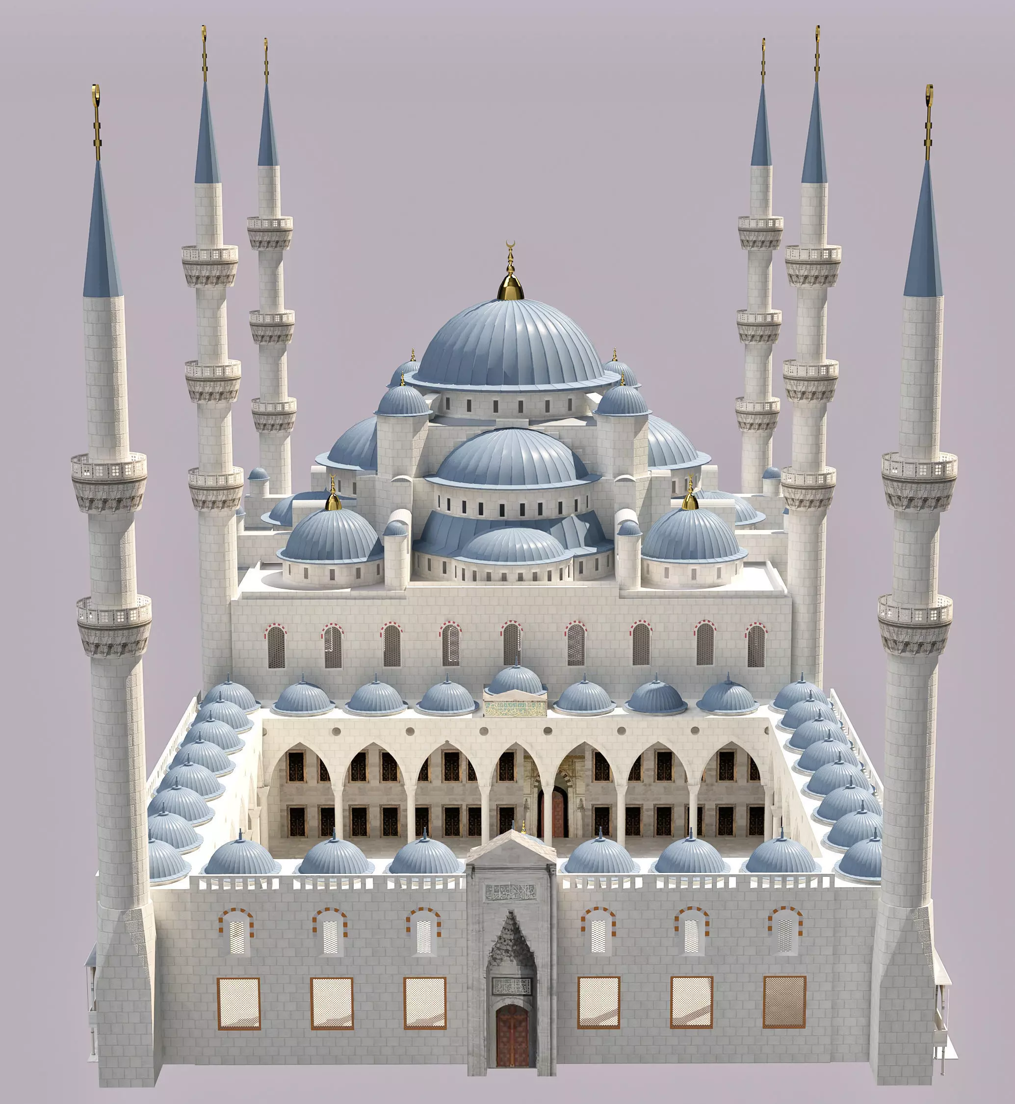 Sultan Ahmet Mosque 3D model_0