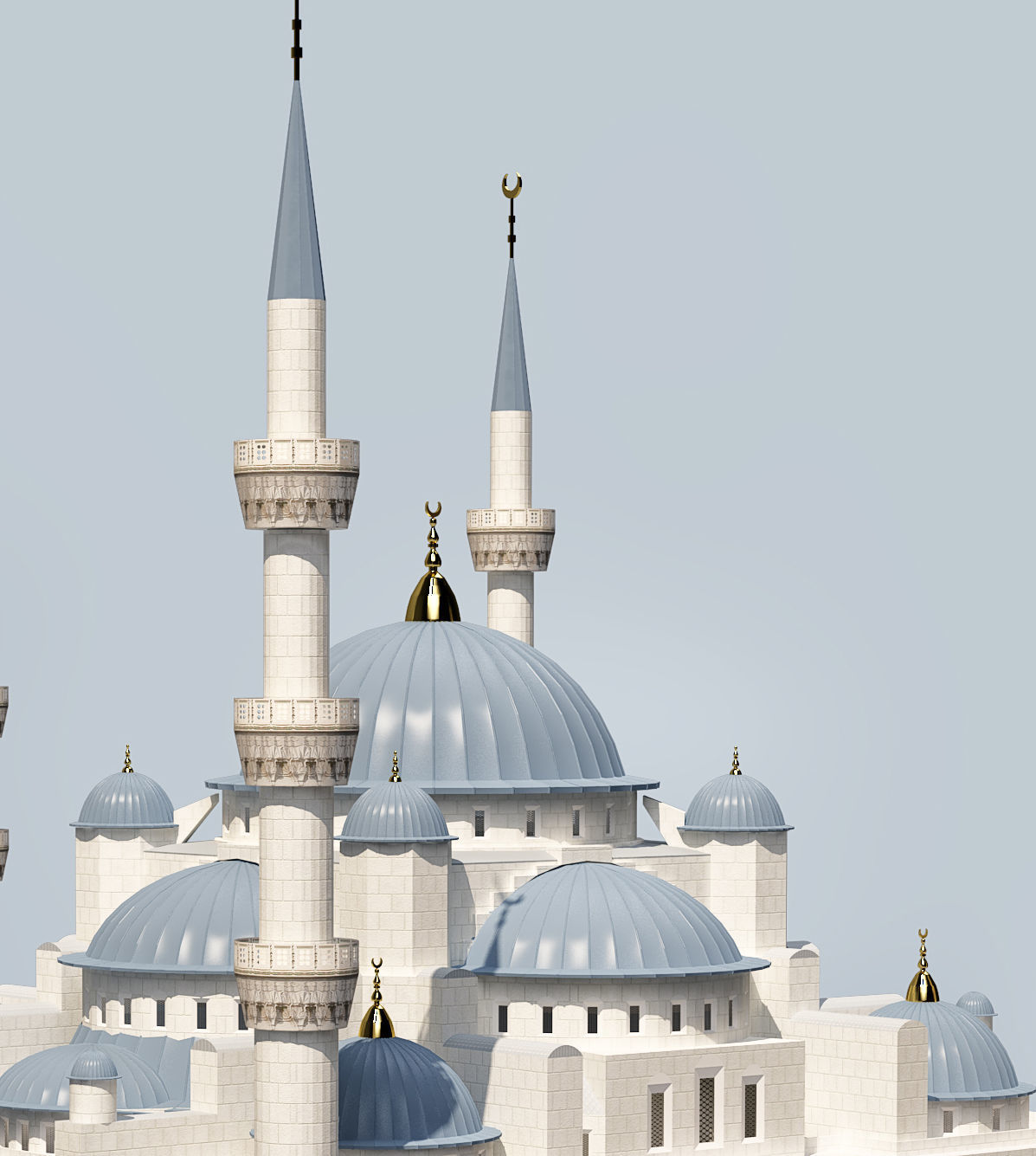 Sultan Ahmet Mosque 3D model_8